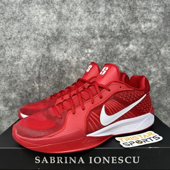 NNike Sabrina 2 TB Basketball Shoes Womens Sz 13 Mens Sz 11.5 Gym Red HM5038-600 - Picture 1 of 10